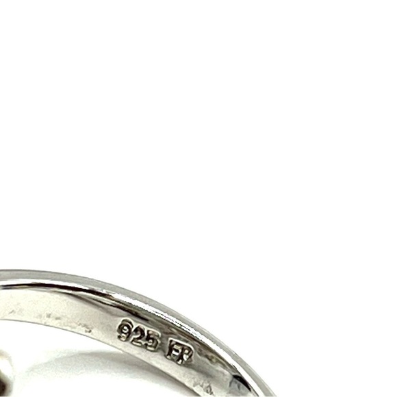 Cocktail Ring Faceted Red Quartz Multi Gemstone Flower Ring Signed FP Sz 6 VTG - Picture 14 of 14